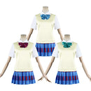 Cosplay Costume LoveLive School Uniform JK Beige Women Halloween Carnival Party Outfits