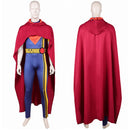 Cosplay Costume Lucas Bishop Jumpsuit Cloak Set Blue Men Halloween Carnival Party Outfits