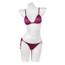 Cosplay Costume Lucia Caminos GTA VI Leopard Print Sexy Bikini Swimsuit Purple Women Halloween Carnival Party Outfits