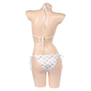 Cosplay Costume Lucia Caminos GTA VI Sexy Bikini Swimsuit White Women Halloween Carnival Party Outfits