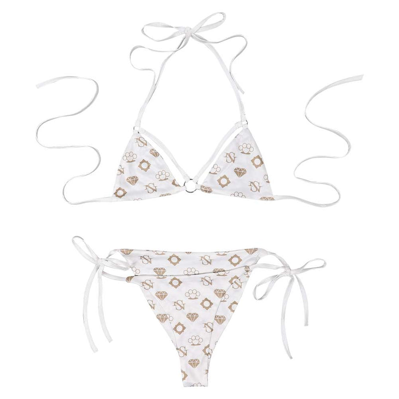 Cosplay Costume Lucia Caminos GTA VI Sexy Bikini Swimsuit White Women Halloween Carnival Party Outfits