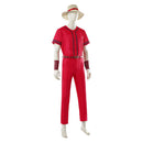 Cosplay Costume Luffy One Piece Season 2 Shirt Pants Red Men Halloween Carnival Party Outfit