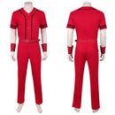 Cosplay Costume Luffy One Piece Season 2 Top Pants Set Red Men Halloween Carnival Party Outfits
