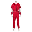 Cosplay Costume Luffy One Piece Season 2 Top Pants Set Red Men Halloween Carnival Party Outfits
