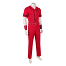 Cosplay Costume Luffy One Piece Season 2 Top Pants Set Red Men Halloween Carnival Party Outfits