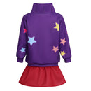Cosplay Costume Mabel Gravity Falls Shirt Skirt Set Purple Women Halloween Carnival Party Outfits