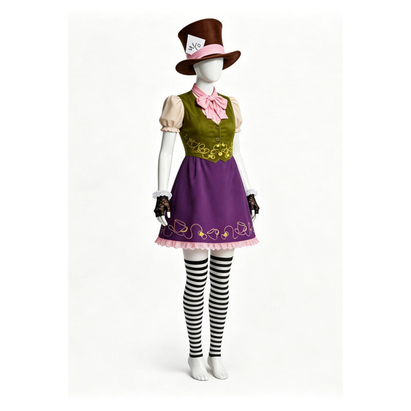 alice in wonderland purple dress Alice in Wonderland Dark Purple and Teal Pattern" A-Line Dress for Sale by digitalvintage