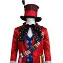 Cosplay Costume Mad Hatter Fullset Budget Friendly Red Men Halloween Carnival Party Outfits
