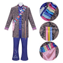 Cosplay Costume Mad Hatter Theater Version Fullset Blue Men Halloween Carnival Party Outfit