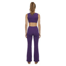 Cosplay Costume Maddy Euphoria Top Pants Casual Purple Women Halloween Carnival Party Outfits