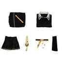 Cosplay Costume Manhattan Cafe Fullset Black Women Halloween Carnival Party Outfits