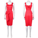 Cosplay Costume Margaret Fairchild Disclosure Day (2026) Dress Gown Red Women Halloween Carnival Party Outfits