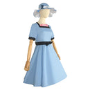 Cosplay Costume Mayuri Shiina Steins Gate Dress Hat Set Blue Women Halloween Carnival Party Outfits