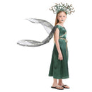 Cosplay Costume Medusa Dress Crown Set Green Kids Children Halloween Carnival Party Outfits
