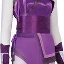 Cosplay Costume Mileena Mortal Kombat 11 Sexy Jumpsuit Purple Women Halloween Carnival Party Outfits