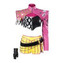 Cosplay Costume MiNA Dead by Daylight Fullset Deluxy Version Pink Women Halloween Carnival Party Outfits