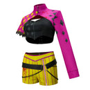 Cosplay Costume MiNA Dead by Daylight Top Pants Purple Women Halloween Carnival Party Outfits