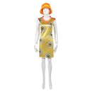 Cosplay Costume Miss Valentine Season 2 Printed Dress Hat Set Women Halloween Carnival Party Outfits