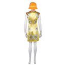 Cosplay Costume Miss Valentine Season 2 Printed Dress Hat Set Women Halloween Carnival Party Outfits