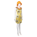 Cosplay Costume Miss Valentine Season 2 Printed Dress Hat Set Women Halloween Carnival Party Outfits