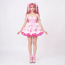 Cosplay Costume Mizi Zombie Stage (2026) R1 Stage Dress Set Pink Women Halloween Carnival Party Outfits