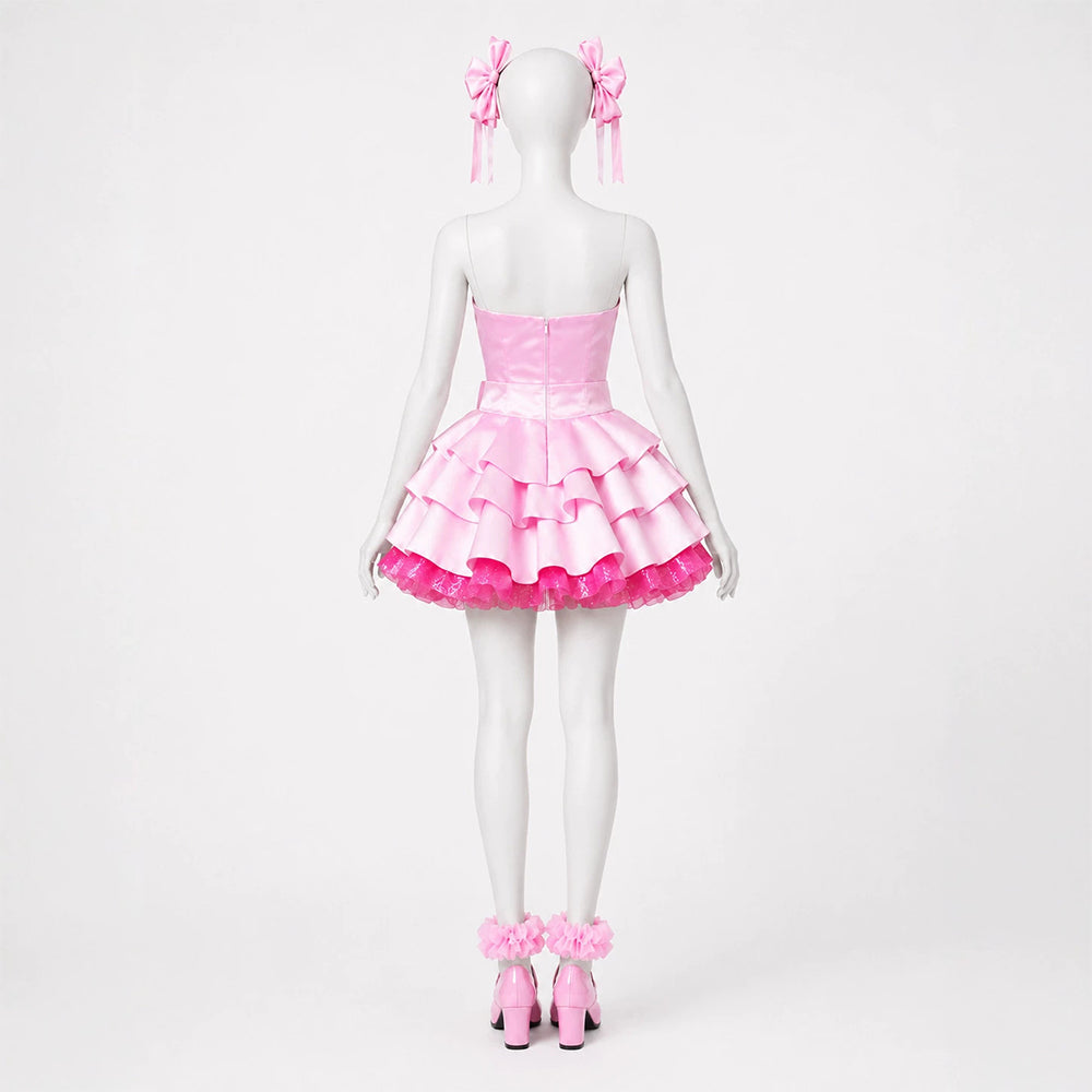 Cosplay Costume Mizi Zombie Stage (2026) R1 Stage Dress Set Pink Women ...