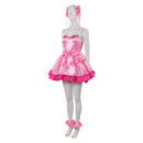 Cosplay Costume Mizi Zombie Stage Budget Friendly Skirt Set Pink Women Halloween Carnival Party Outfits