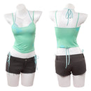 Cosplay Costume Mizi Zombie Stage R1 Sexy Top Pants Green Women Halloween Carnival Party Outfits