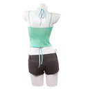 Cosplay Costume Mizi Zombie Stage R1 Sexy Top Pants Green Women Halloween Carnival Party Outfits