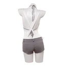 Cosplay Costume Mizi Zombie Stage R1 Sexy Top Pants White Women Halloween Carnival Party Outfits