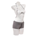 Cosplay Costume Mizi Zombie Stage R1 Sexy Top Pants White Women Halloween Carnival Party Outfits
