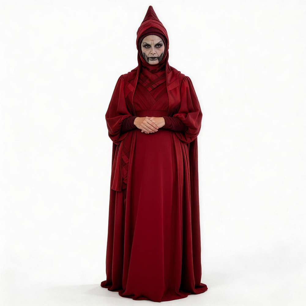 Cosplay Costume Mother Talzin Dark Sister Robe Dress Set Red Women Halloween Carnival Party Outfits