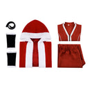 Cosplay Costume Mrs. Claus Violent Night (2022) Fullset Red Women Halloween Carnival Party Outfits