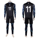 Cosplay Costume Nagi Seishiro Blue Lock Live Action Team Sportswear Black Men Halloween Carnival Party Outfits