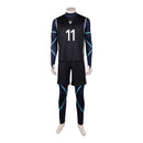 Cosplay Costume Nagi Seishiro Blue Lock Live Action Team Sportswear Black Men Halloween Carnival Party Outfits
