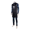 Cosplay Costume Nagi Seishiro Blue Lock Live Action Team Sportswear Black Men Halloween Carnival Party Outfits