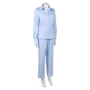 Cosplay Costume Nami One Piece Season 2 Patient Gown Blue Women Halloween Carnival Party Outfits