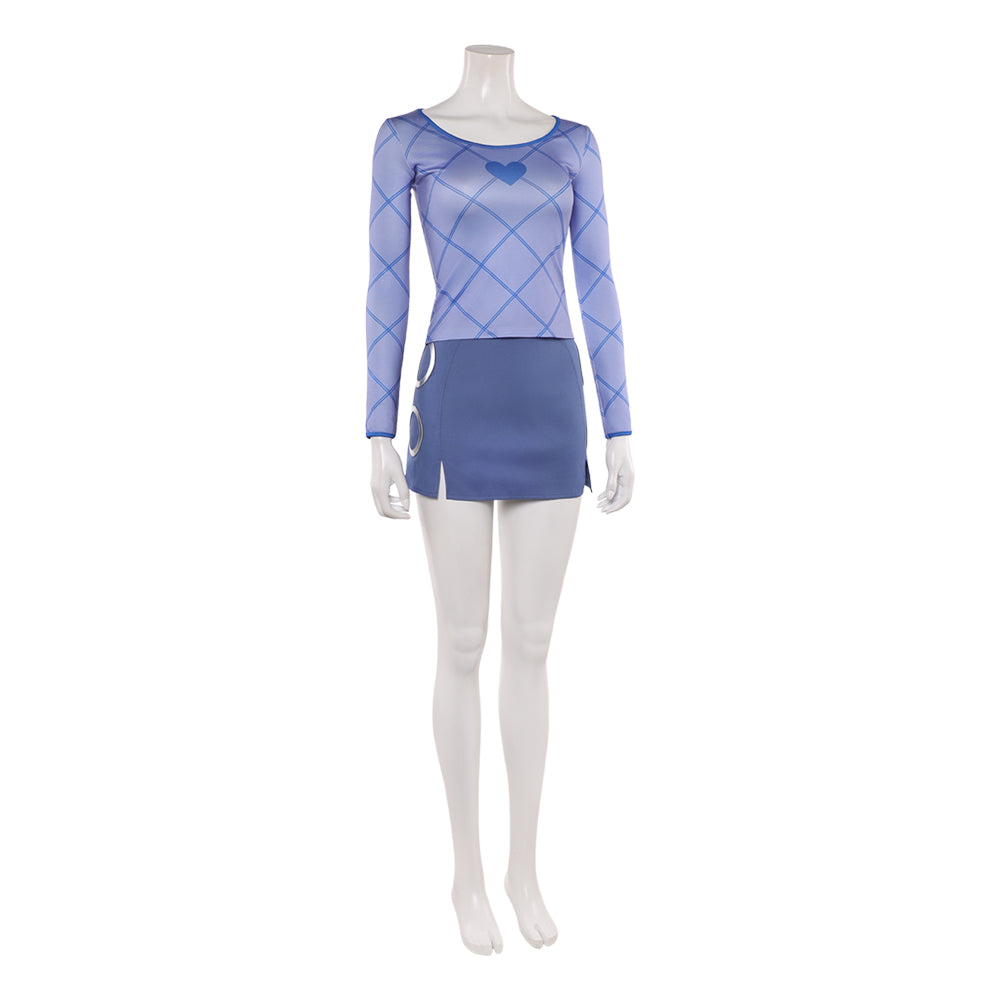 nami white dress Cosplay Costume Nami Season 2 Shirt Pants Set Blue Women Halloween Carnival Party Outfit