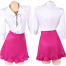 Cosplay Costume Nami OP Heroines Top Skirt Set Pink Women Halloween Carnival Party Outfits