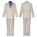 Cosplay Costume Nanami Kento Fullset Suit Beige Men Halloween Carnival Party Outfit