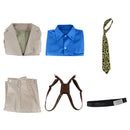 Cosplay Costume Nanami Kento Fullset Suit Beige Men Halloween Carnival Party Outfit