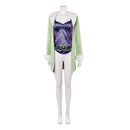 Cosplay Costume Nefertari Vivi Miss Wednesday One Piece Season 2 Fullset Green Women Halloween Carnival Party Outfits