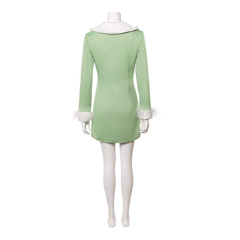 Cosplay Costume Nefertari Vivi Miss Wednesday Season 2 Fullset Green Women  Halloween Carnival Party Outfits