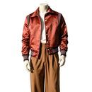 Cosplay Costume Nick Pilot Jacket Pants Set Brown Men Halloween Carnival Party Outfits