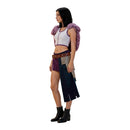 Cosplay Costume Nico Robin Elbaph Arc Top Skirt Cape Purple Women Halloween Carnival Party Outfits