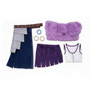 Cosplay Costume Nico Robin Elbaph Arc Top Skirt Cape Purple Women Halloween Carnival Party Outfits