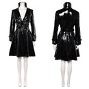 Cosplay Costume Nico Robin Season 2 Leather Dress Black Women Halloween Carnival Party Outfits