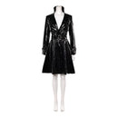 Cosplay Costume Nico Robin Season 2 Leather Dress Black Women Halloween Carnival Party Outfits