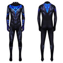 Cosplay Costume Nightwing Batman Jumpsuit Blue Men Halloween Carnival Party Outfits