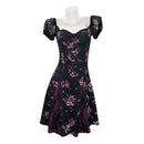 Cosplay Costume Nikki Freeman Obsession (2026) Printed Dress Black Women Halloween Carnival Party Outfits
